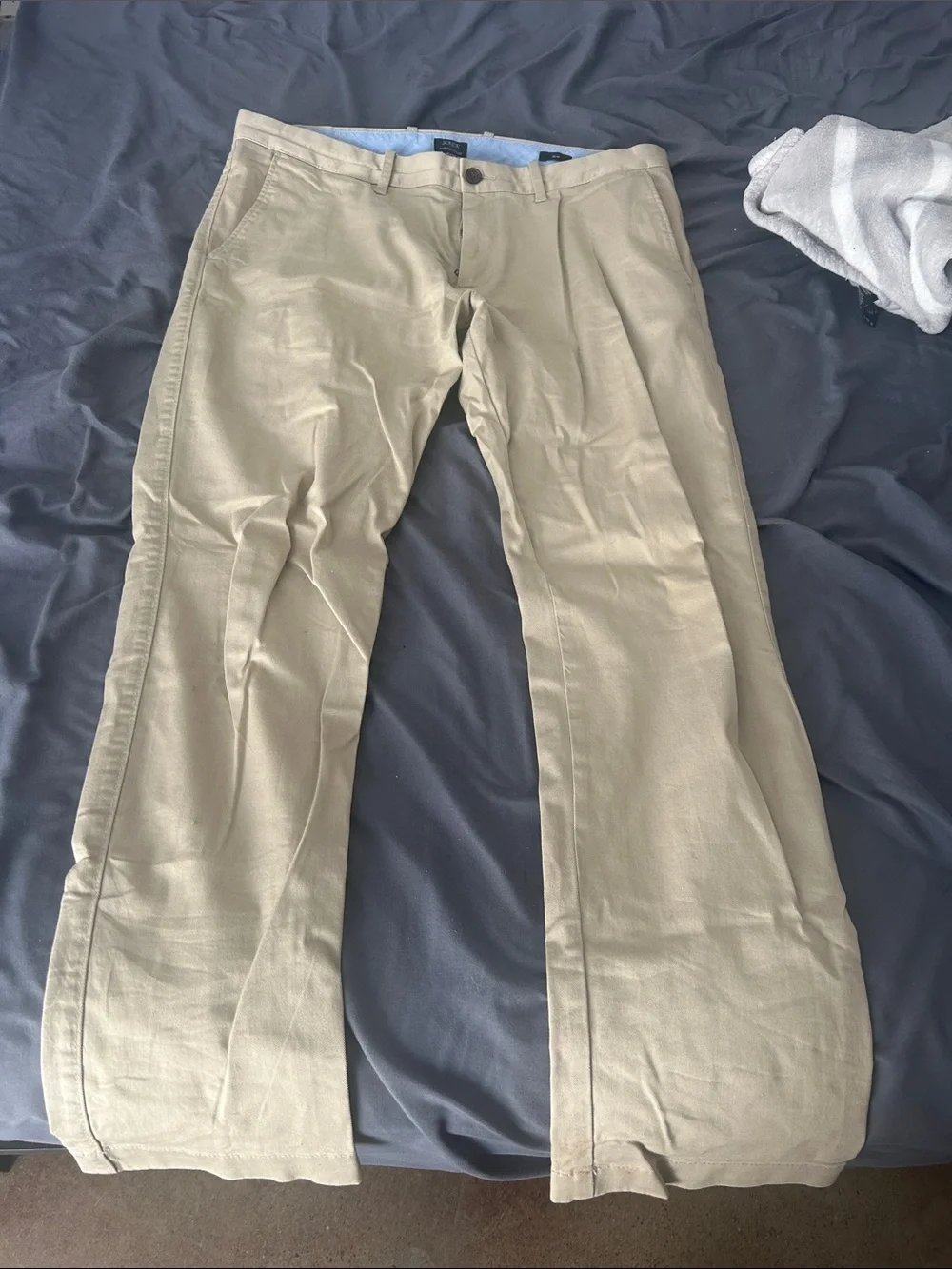 J. Crew Men's Khaki Slim Straight-Leg Chinos